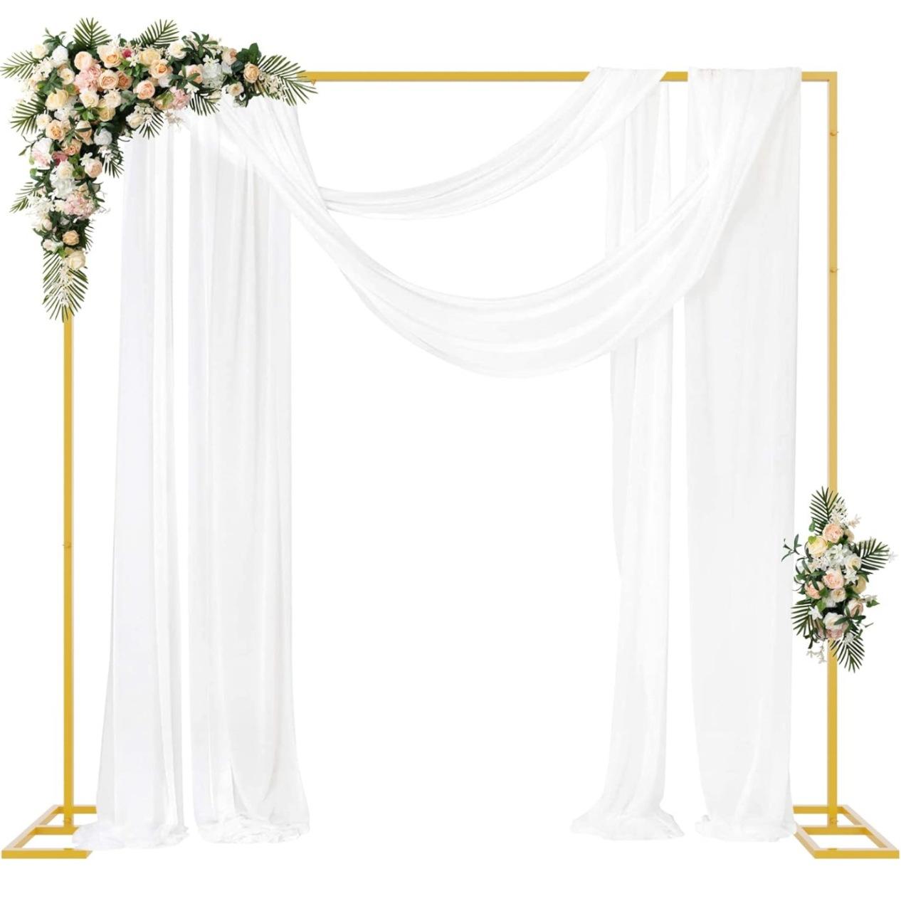 Gold Metal Square Backdrop Sta - Heavy Equipment Bucket recension och pris