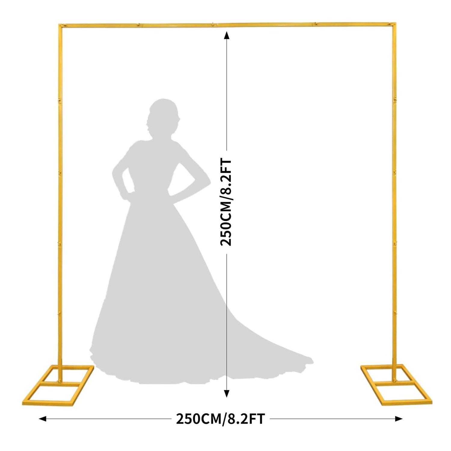Gold Metal Square Backdrop Sta - Heavy Equipment Bucket recension och pris