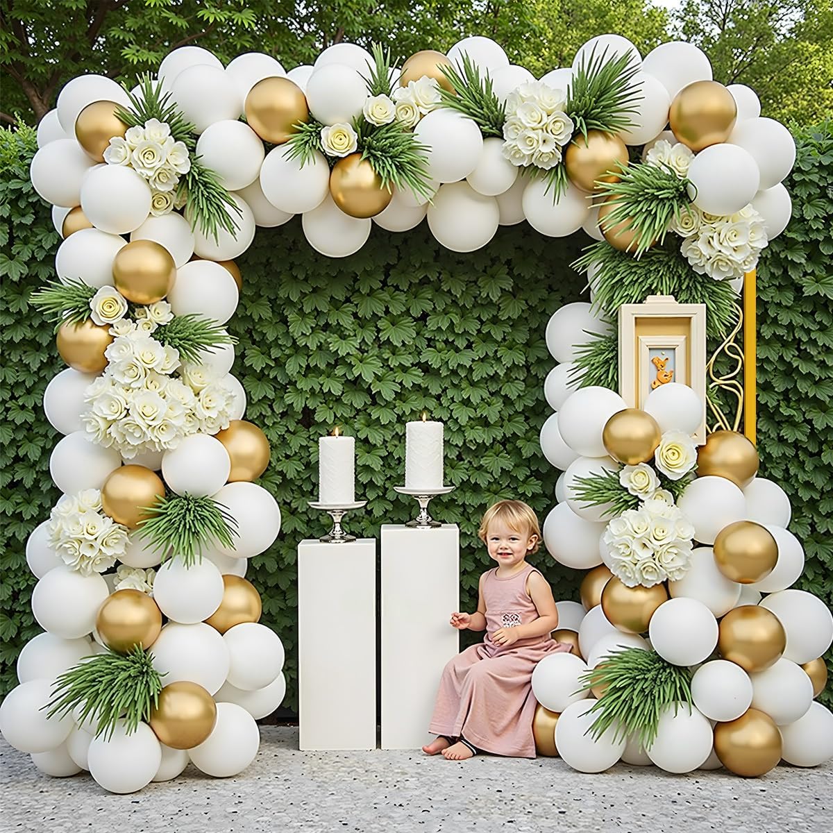 Gold Metal Square Backdrop Sta - Heavy Equipment Bucket recension och pris